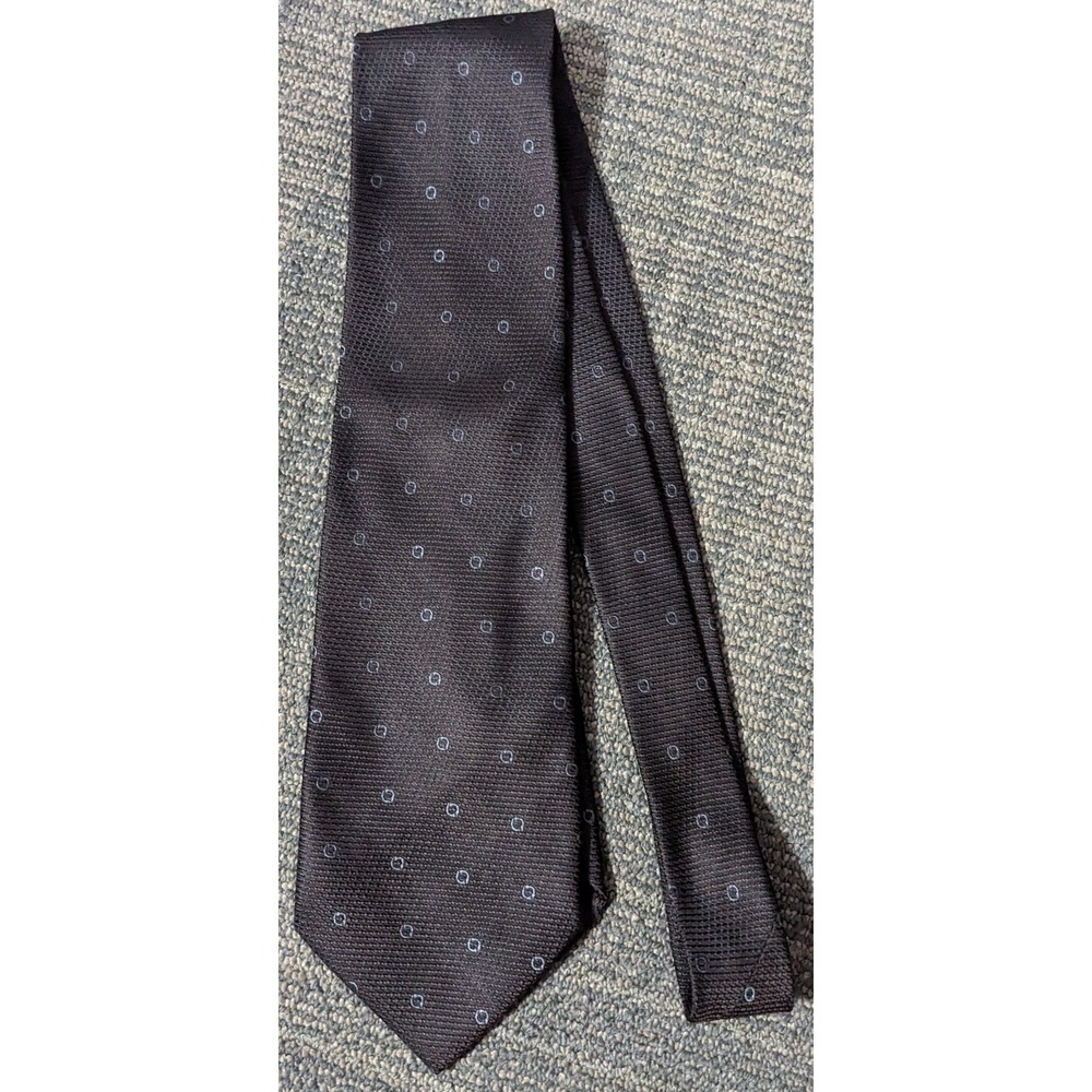 Men's Silk Tie Vestimenta Dark Brown Italy Designer Luxury Necktie NWT